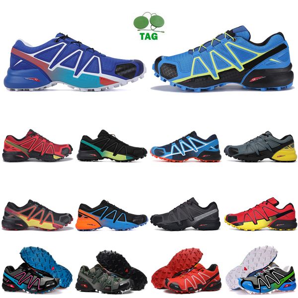 

dropshipping speed cross 4 outdoor mens running shoes speedcross runner iv #52 triple black white pink trainers men sports sneakers chaussur