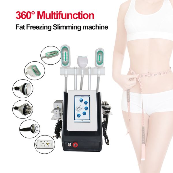 Cryo Slimming Cavitation RF Lipo Laser Máquina de Laser Gordura Frio De Vácuo Corpo Slim Cryolipolysis 360 Mini Double Chin