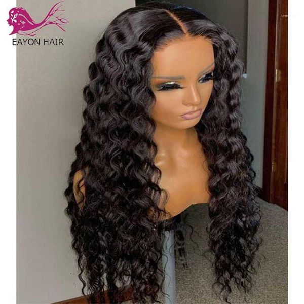 

5x5 scalp lace front wig pre plucked remy brazilian human hair wigs water wave 4x4 closure for women1, Black;brown