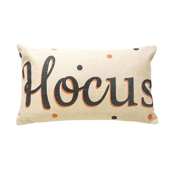 

cushion/decorative pillow cushion cover case bedroom home decor sofa bed soft reusable living room zipper closure linen halloween letter pat