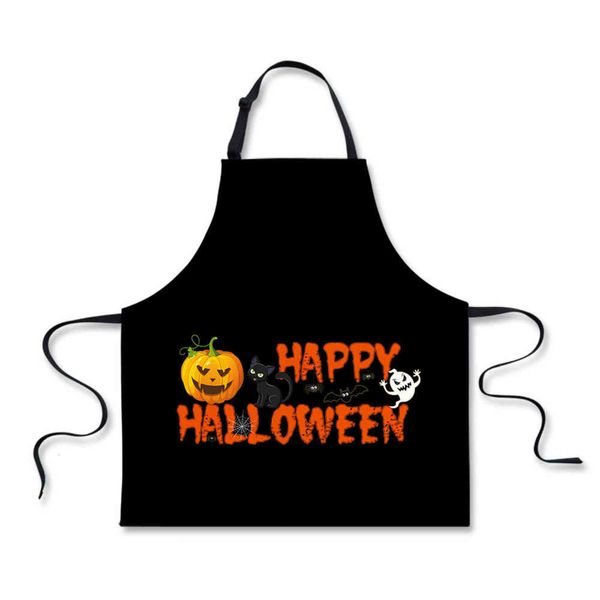

custom made aprons straight happy halloween pumpkin bat moon apron anti dirt product