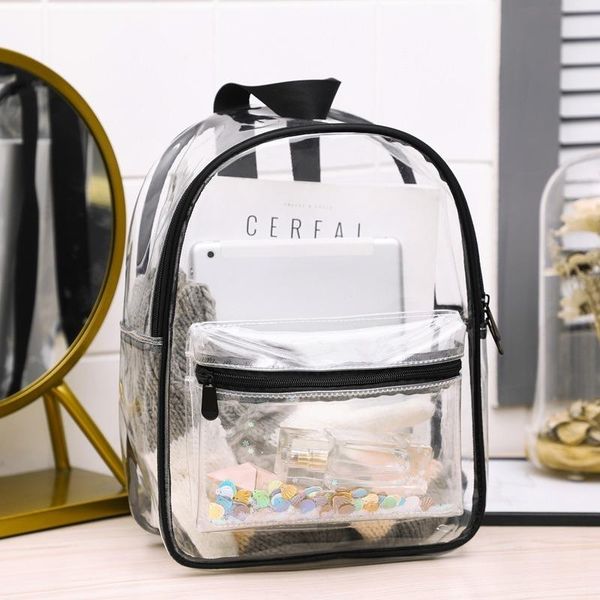 

outdoor bags ladies backpack transparent korean waterproof bag women swimming travel 2021 selling