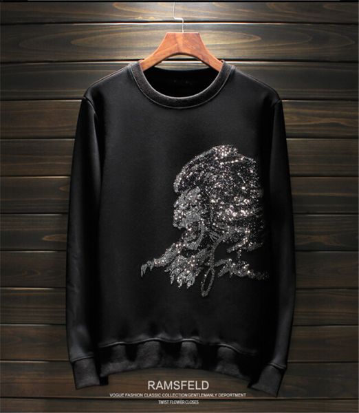 

men's hoodies & sweatshirts male hoodies of casual men brand arrival with hoodie pullover fine tuning a8ub, Black