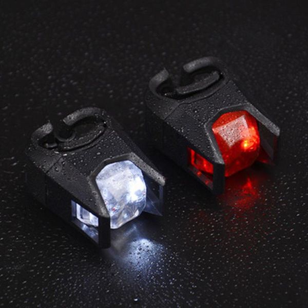 

bike lights 1 pair flexible warning lamp reusable led security rear outdoors easy install night riding bicycle taillight useful
