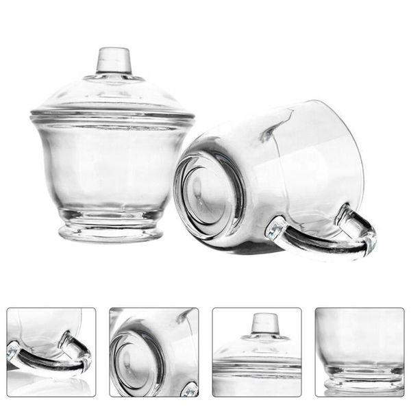 

mugs 1 set of glass storage cup sugar box adorable container