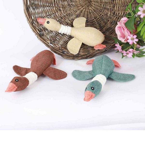 

geese yizhi chewable dog toys supplies plush molars vocal pet