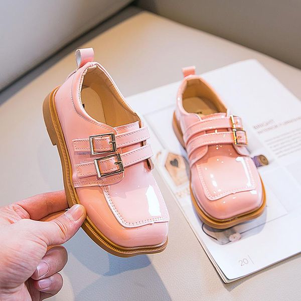

spring fashion toddler leather shoes kids dress little boys girls party princess child baby girl 2 3 4 5 6 7 8 years flat, Black;grey
