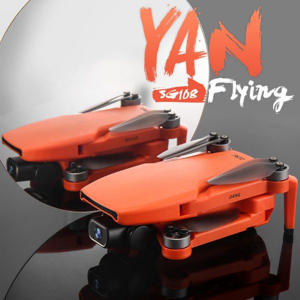

sg108 folding drone gps remote control drone four-axis rc 4k hd aerial pgraphy aircraft remote control aircraft orange