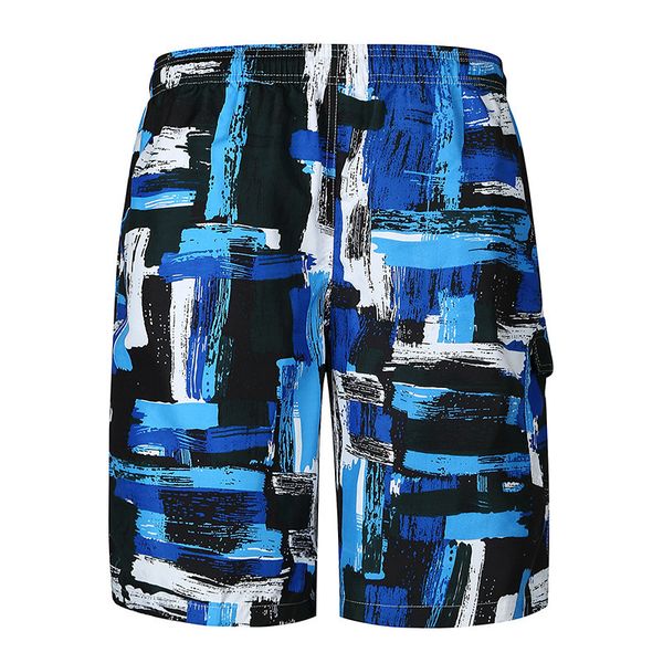 

pant fashion slacks men's floral pants beach casual shorts loose large, Black