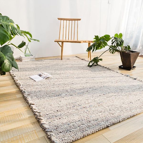 

carpets imported india handmade wool for living room modern hand-woven bedroom rug home sofa floor decorative coffee mat table