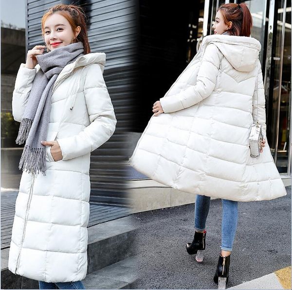 

zoulv women hooded coats long warm casual snow outwear plus size 4xl 5xl 6xl winter jackets down parkas thick jacket women's &, Black