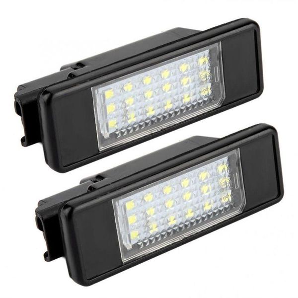 

working light 2pcs 18 led beads license plate lamp for c2 c3 c4 c5 c6 ds3 106 207 307 308 406 407 508 1007 781b