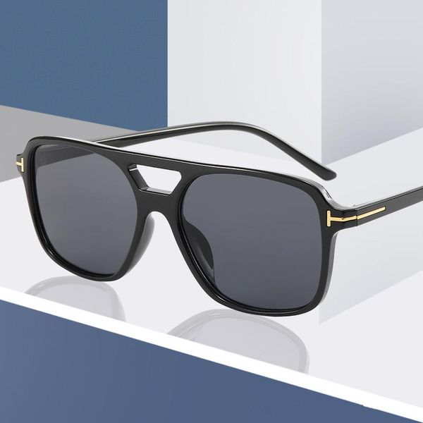 

sunglasses big rectangle tf logo women men 2021 trending products oversized shades for masculino, White;black