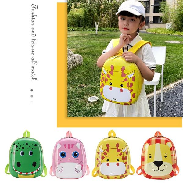 

storage bags cute cartoon animal shape backpack 2021 kids children hard shell kindergarten school book bag students knapsacks