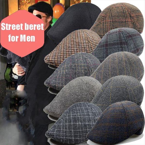 

lots men spring autumn casual newsboy beret hat retro england wild octagonal cap street fashon berets, Blue;gray