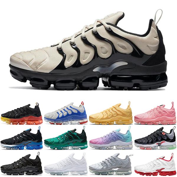 

tn plus men women running shoes bubblegum triple white atlanta pure platinum cherry mens trainers sports sneakers runners wholesale