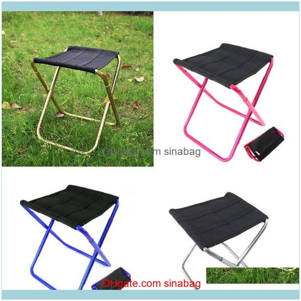 

sports & outdoorsbeach picnic camping hiking fishing collapsible chair ultralight outdoor portable aluminum seat aessories drop delivery 202
