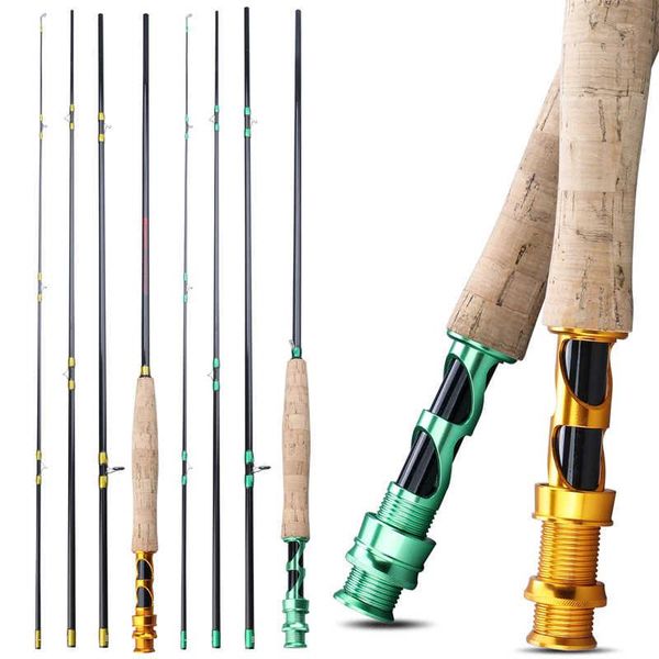 

boat fishing rods rod portable 4 section 2.7m soft cork handle carbon fiber body outdoor bass pole