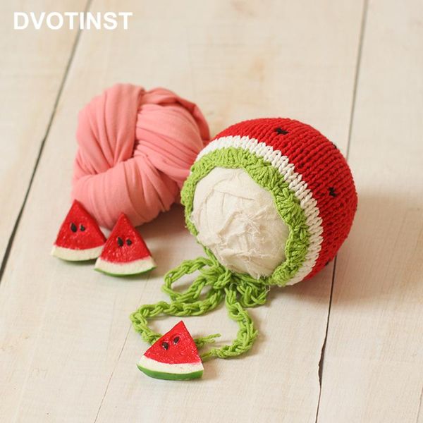 

dvotinst born pography props for baby cute watermelon knitted hat wrap fotografia accessories studio shooting po caps & hats, Yellow