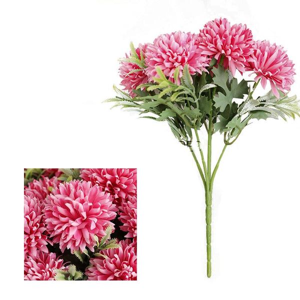 

decorative flowers & wreaths simulation of 5 dandelion balls, chrysanthemum home display, wedding decoration, holidaycelebration, weddingpar