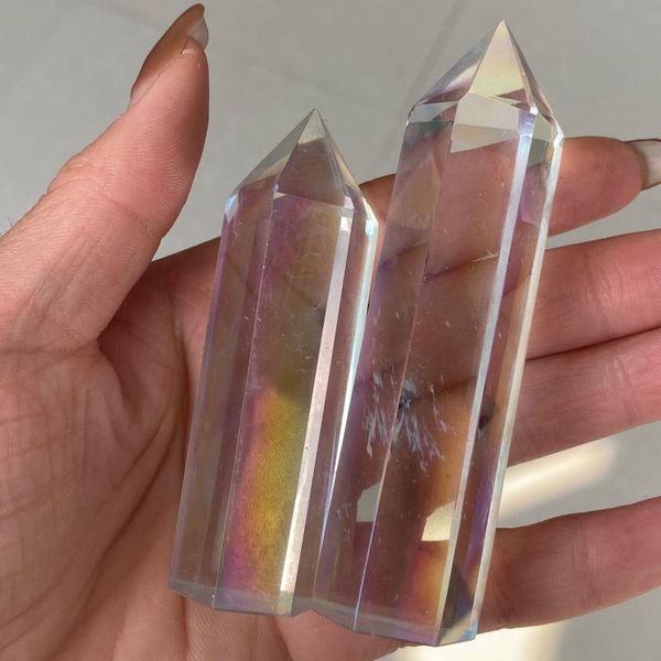 

decorative objects & figurines crystal smelting stone electroplating color single tip column geomantic geomagnetization furnishings home dec