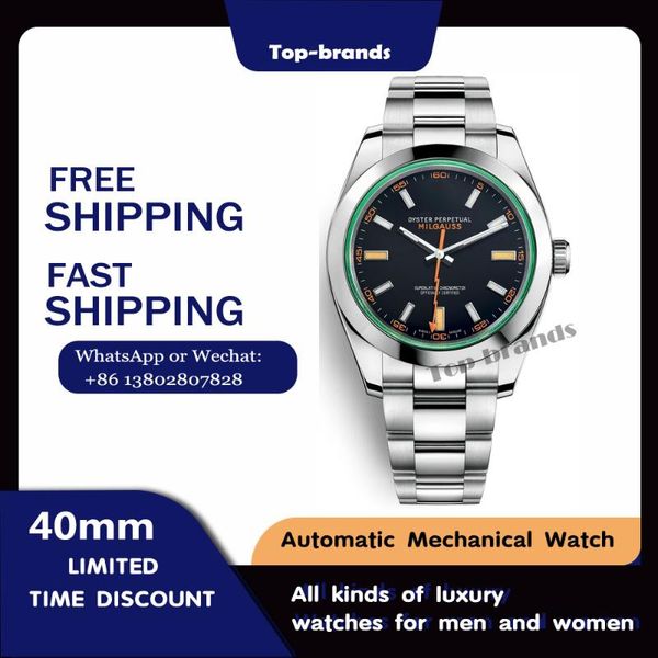 

wristwatches oyster perpetual watch40 mm oystersteelmen's luxury mechanical watch luminous automatic winding, Slivery;brown