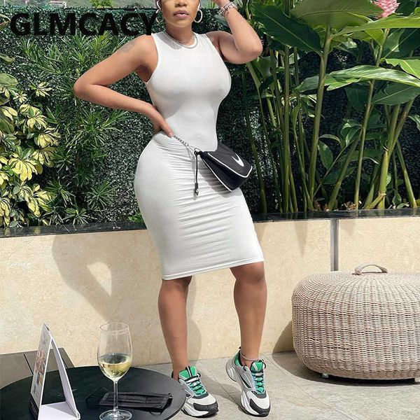 

sleeveless o neck casual solid summer midi dress 210702, Black;gray