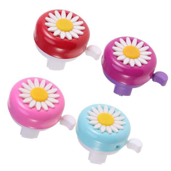 

bike horns 4pcs flower bell mini loud chrysanthemum mountain melodious road thumb accessories