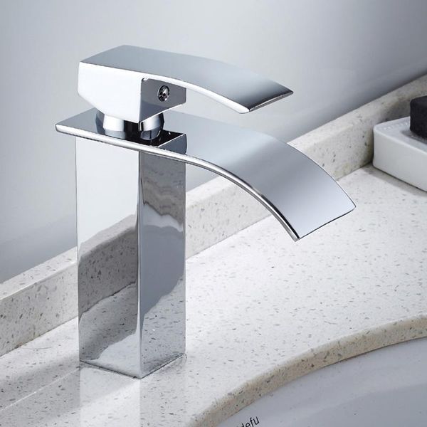 

polished basin sink water tap single lever faucet mixer hole deck mounted bathroom cold faucets