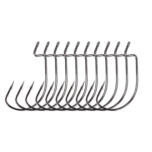 

fishing hooks trulinoya offset hook 3 sizes crank worm sharp fishhook strength anzol de pesca soft