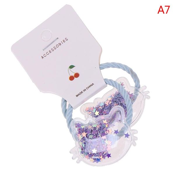 

2pcs/set kids elastic hair bands lovely crown headwear baby headdress girls accessories todder children ropes, Slivery;white