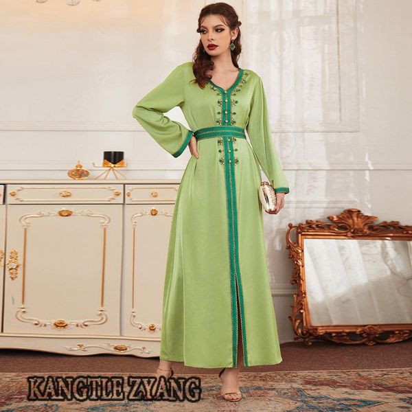 

ethnic clothing muslim satin abaya dubai turkey islam arabic dress djellaba femme caftan marocain kaftan dresses abayas for women robe longu, Red