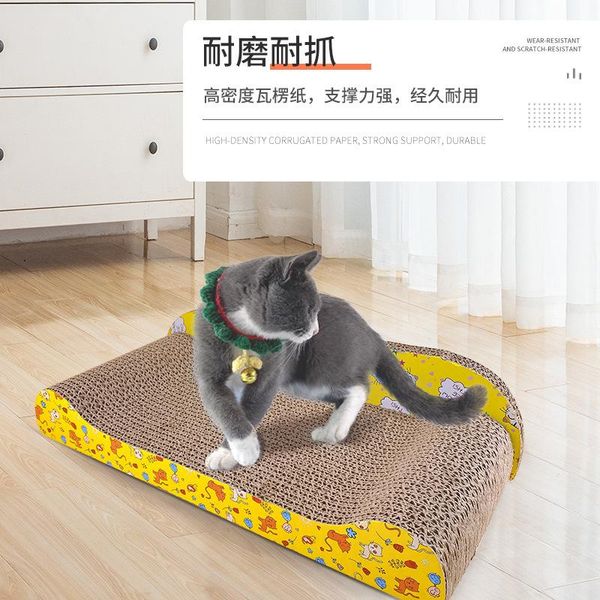 

cat toys pet toy scratching board grinding corrugated bed type claw sofa
