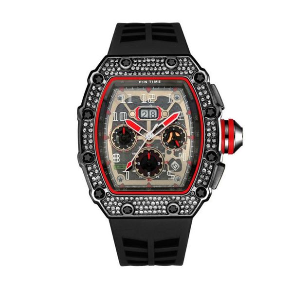 

wristwatches mens watches men automatic mechanical business clock men's cool watch water proof, Slivery;brown