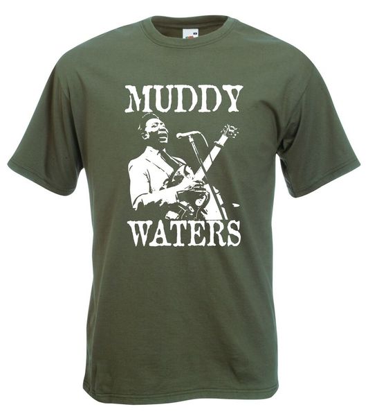 

muddy waters t-shirt, blues guitar legend, all sizes & colours, White;black
