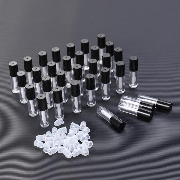 

storage bottles & jars 30pcs mini portable empty lip gloss tube containers wand
