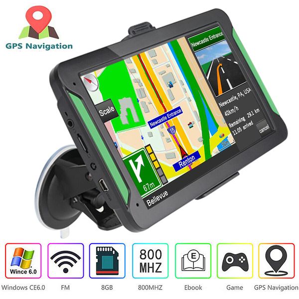 

7 inch car gps navigator capacitive screen 8g 256mb mp3/mp4 voice driving