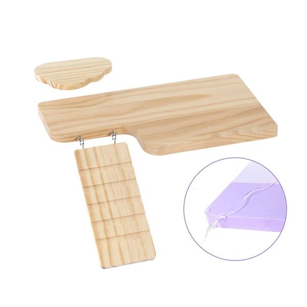 

small animal supplies wooden hamster platform cage stand toy parrot springboard chinchillas stair toys pet
