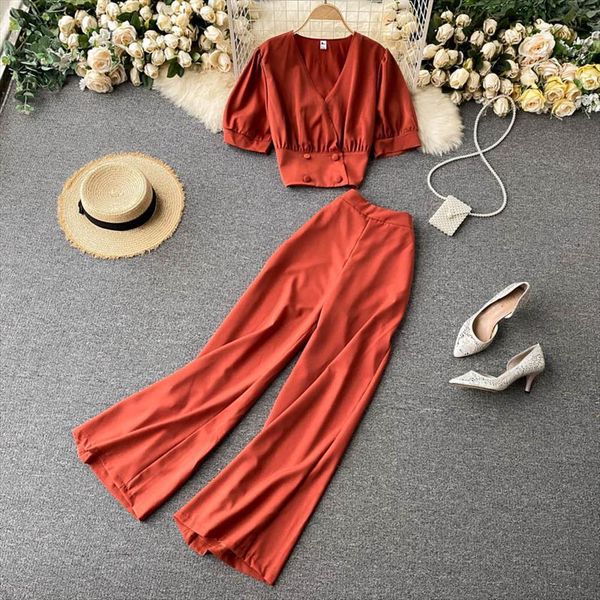 

two piece set womenpant and fashion 2 sets outfits korean ladies casual suit roupas femininas, White