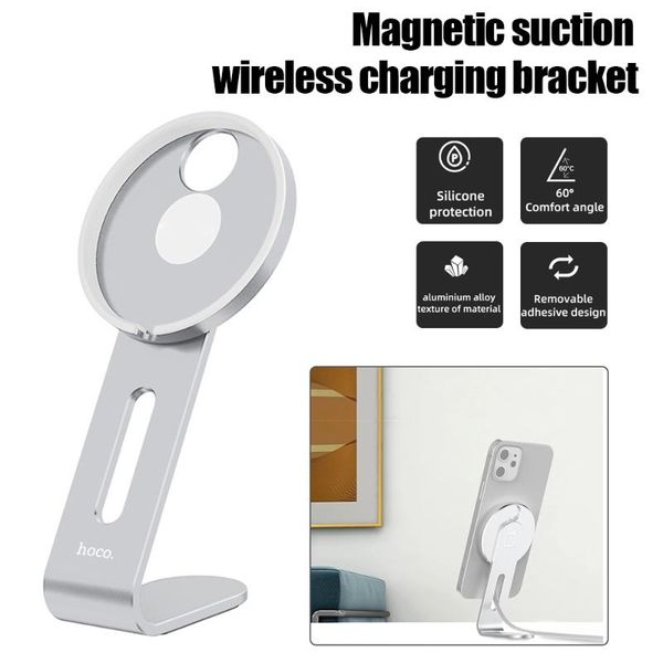 

cell phone mounts & holders wireless magnetic charger pd fast charging stand holder quick dock deskfor 12 pro max mini