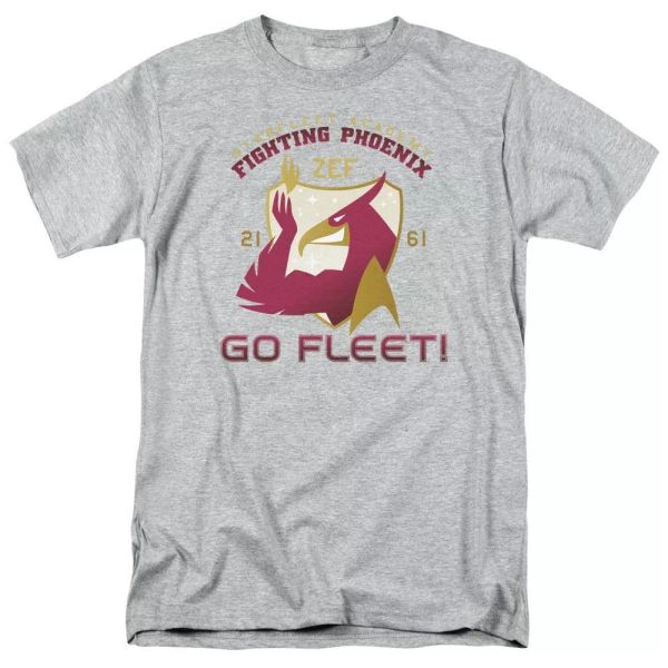 

star trek fighting phoenix t-shirt sizes s-3x new, White;black