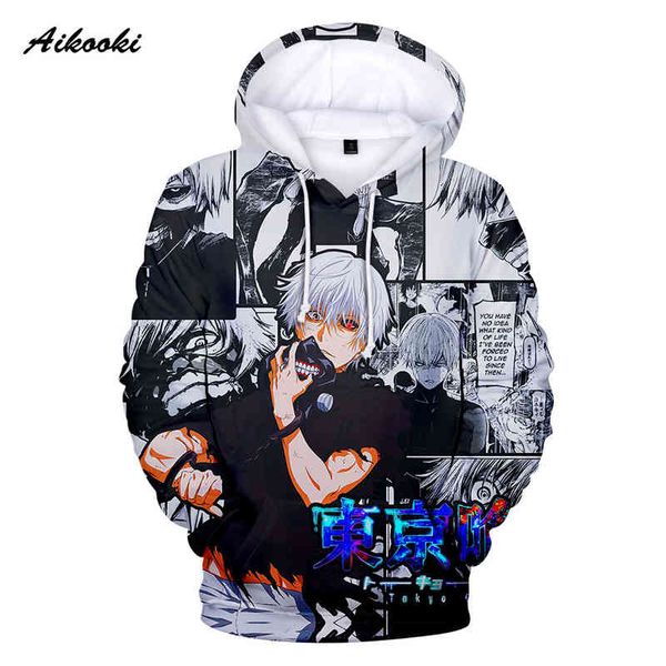 

women's hoodies & sweatshirts 3d ghoul hoodies sweatshirt harajuku anime autumn/winter boy/girls streetwear children s 2qts, Black