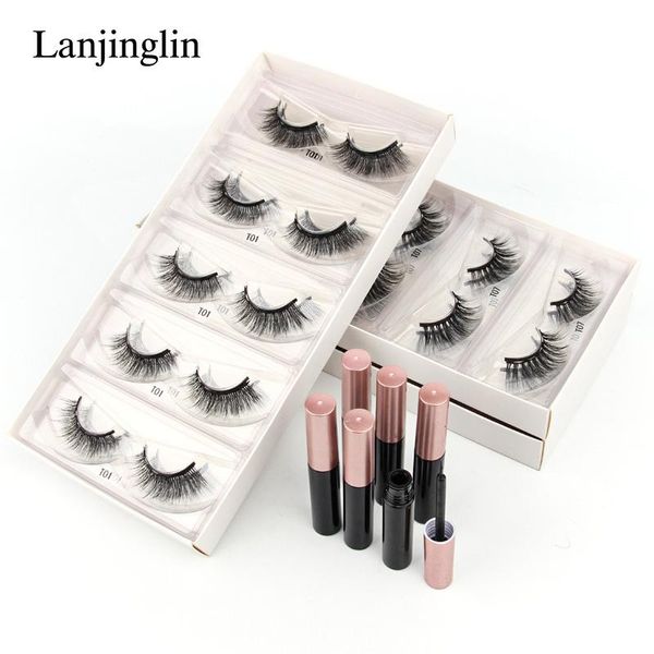 

false eyelashes wholesale magnetic 3/10/20/50/100 pairs 3d mink lashes makeup eyeliner tweezers set natural faux cils