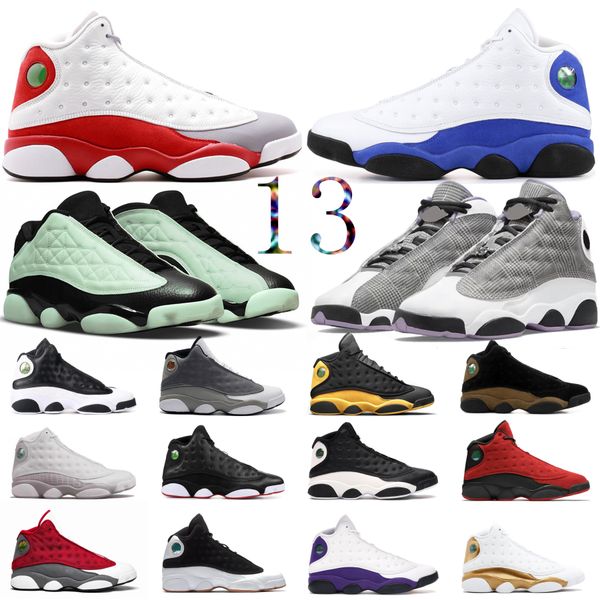 

13 13s men basketball shoes singles day houndstooth red flint obsidian court purple gold glitter black cat altitude womens mens trainers spo