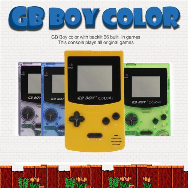 

portable game players retro handheld console built in 66 gb boy colour for children gift