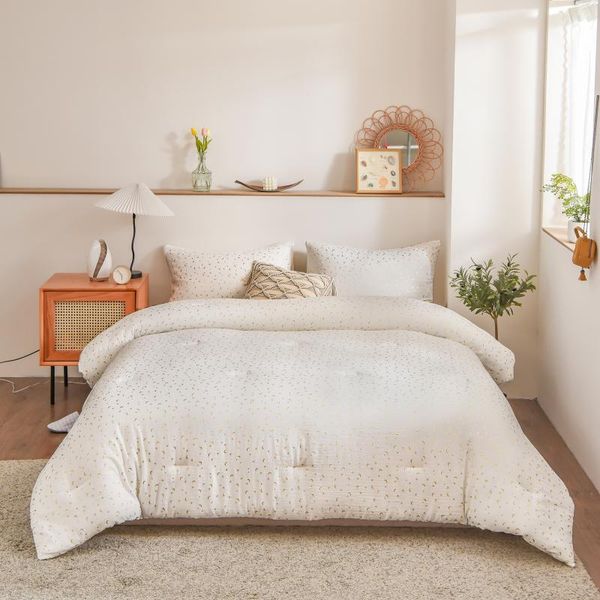 

comforters & sets metallic comforter set white gold glitter mini moon and stars pattern foil printed bedding