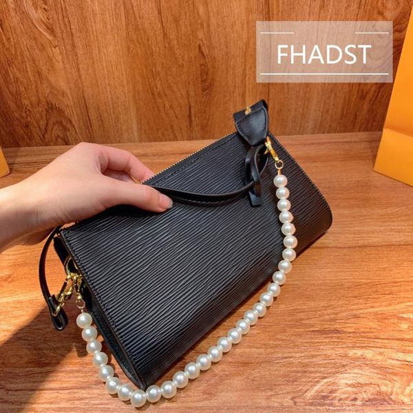 

women's bags exclusive real water ripple pearl handcarried fabries for lady cross body