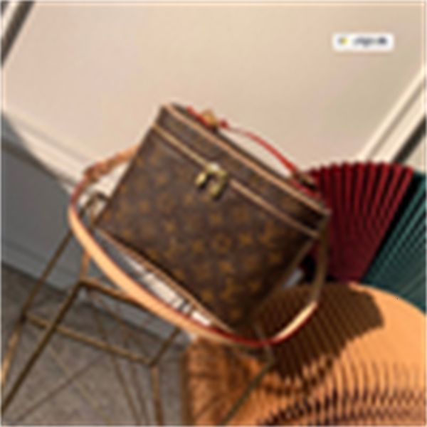 

6eyz m42265 vintage leather cosmetic bag women handbags iconic bags handles shoulder bags totes cross body bag clutches, Blue;pink