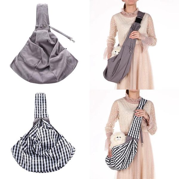 

dog car seat covers small cat sling carrier bag travel tote soft comfortable hands-reversible double-sided pouch handbag pet product