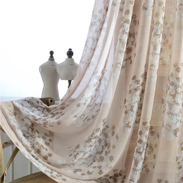 

dandelion curtains for living dining room bedrooms pattern polyethylene printing window shading fashion modern curtain & drapes